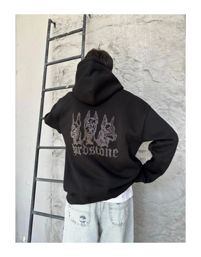 Hrdstn Taş Baskı Hoodie