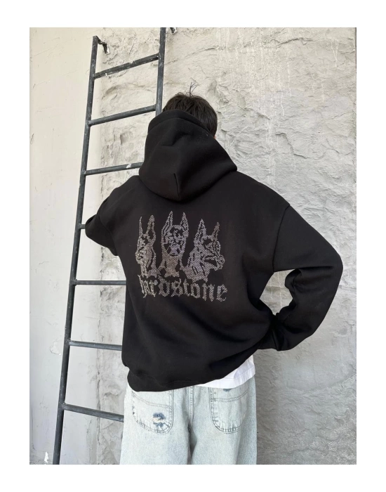 Hrdstn Taş Baskı Hoodie