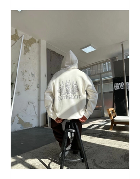 Hrdstn Taş Baskı Hoodie