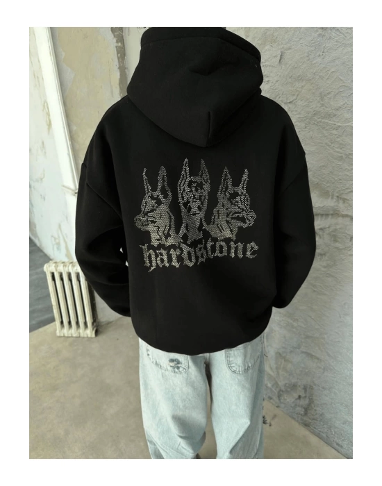 Hrdstn Taş Baskı Hoodie