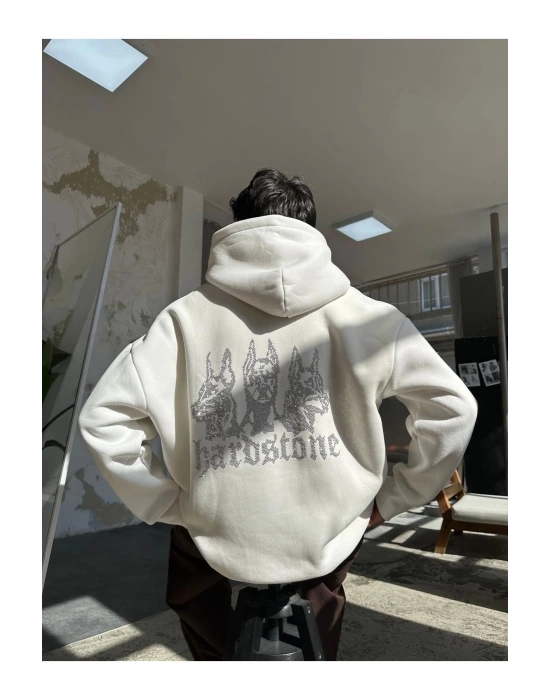 Hrdstn Taş Baskı Hoodie